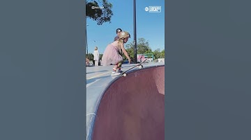 Thumbnail of Six-year-old girl is a skateboarding prodigy