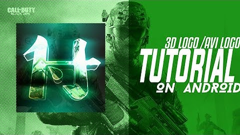 How to Make A 3D AVI LOGO on Android Tutorial || Pixellab  PS Touch