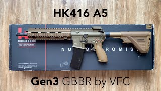 HK416 A5 Gen3 by VFC - key difference and disassemble (airsoft replica) || RU subs