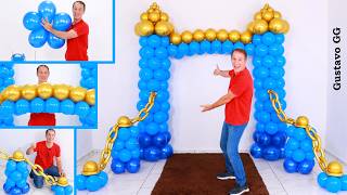 BALLOON CASTLE  balloon decoration ideas birthday decoration ideas at home  Gustavo gg