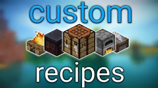How To Make Custom Recipes for Minecraft 1.16 +
video info: welcome back to another datapack tutorial all links are below ;)
Datapack tutorial (template in desc of that vid) :
https://www.youtube.com/watch?v PShrkbCGG4
Winrar : https://www.win-rar.com/start.html?&L=0
Smelting : https://pastebin.com/Y4qJc9Rg
Crafting Shaped : https://pastebin.com/x6f3QEwL
Crafting Shapeless : https://pastebin.com/BvRgX7uL
Smithing : https://pastebin.com/7zW3nTPX
Stonecutting : https://pastebin.com/wMV7SMDT
Json Validator : https://jsonlint.com/
Subscribe:https://www.youtube.com/c/DigitalSmile?sub_confirmation=1
Discord Server : https://discord.gg/U6scmhq
Logcraft Discord : https://discord.gg/BVsUMuq
music: aimless - long distance , lakey inspired - watching the clouds , elijah nang - winter , lena raine - pigstep , sonic generations - rooftop run
upload schedule:
weekend : Logcraft , redstone video or hypixel skyblock
wednesday : sometimes redstone video
#datapacks #1.16 #netherupdate #recipes How To Make Custom Recipes for Minecraft 1.16 +