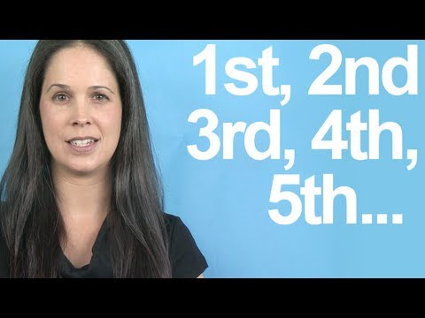 How to Pronounce ORDINAL NUMBERS – American English
