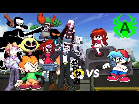 [FNF] Friday Night Funkin&rsquo; cartoon Animation but its Boyfriend & Girlfriend VS Everyone