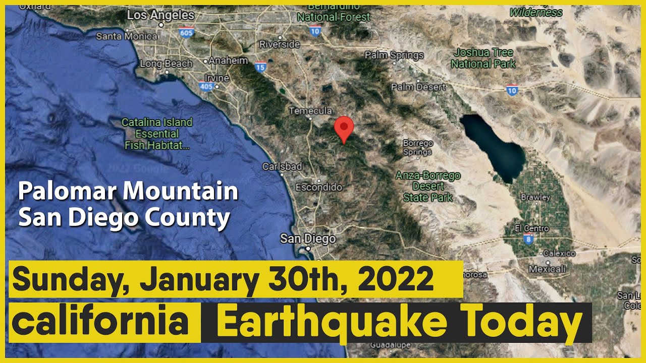 4.2 earthquake beneath Palomar Mountain shakes San Diego County