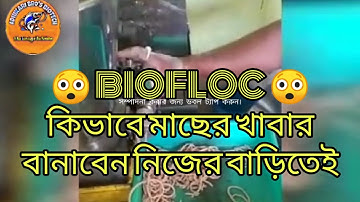 How to make feed for Biofloc Fish🐟🐠 কিভাবে মাছের খাবার বানাবেন😲😲
