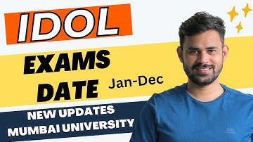 IDOL Examinations Date 2023 | MCOM | MA | Jan-Dec session