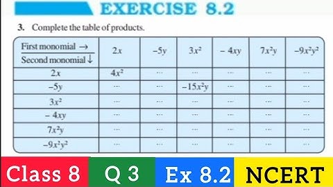 "Class 8 Maths | Q 3 Ex 8.2 | Chapter 8 algebraic expressions and identities"