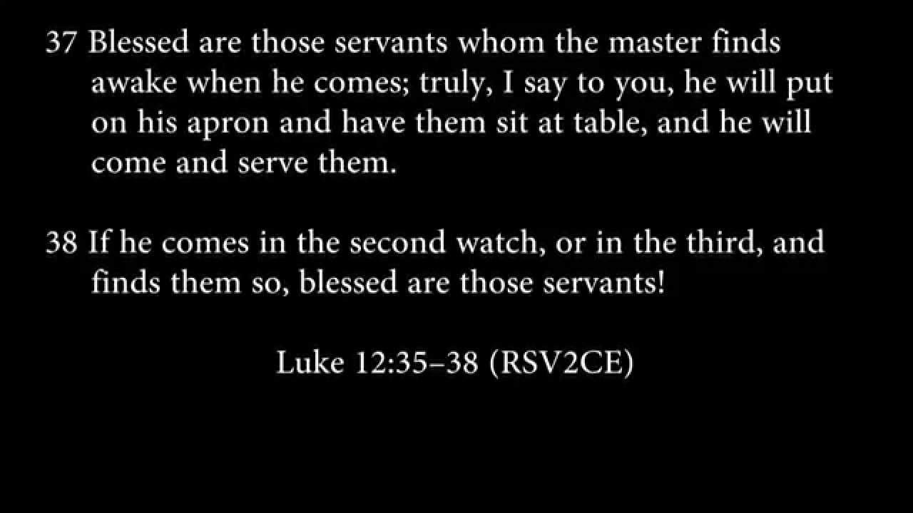 luke 12:35-38 - YouTube