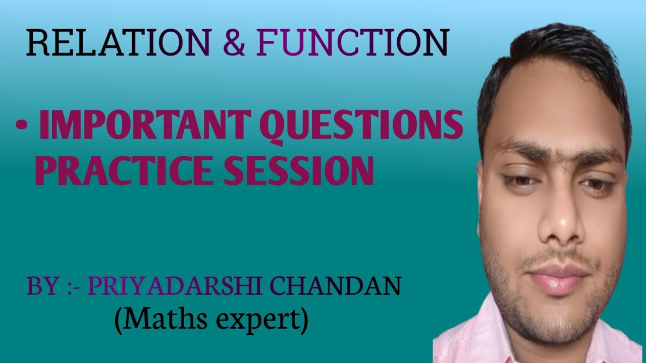 Relation and Function 64 || Questions practice|| Class 11th JEE MAINS AND ADVANCE || 