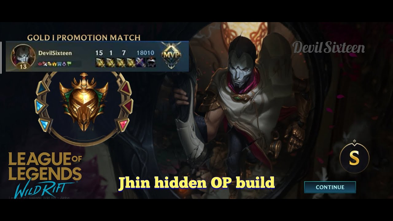 Wild Rift Jhin gameplay, hidden OP build - YouTube