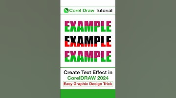 "Create Stunning Double Color Text Effect in CorelDRAW! 🎨🔥 | Easy Graphic Design Trick"