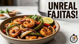 This Air Fryer Shrimp Fajita Recipe is Unreal! 🍤
