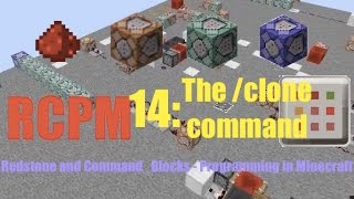 The /clone command | Redstone and Command Blocks - Programming in Minecraft #14