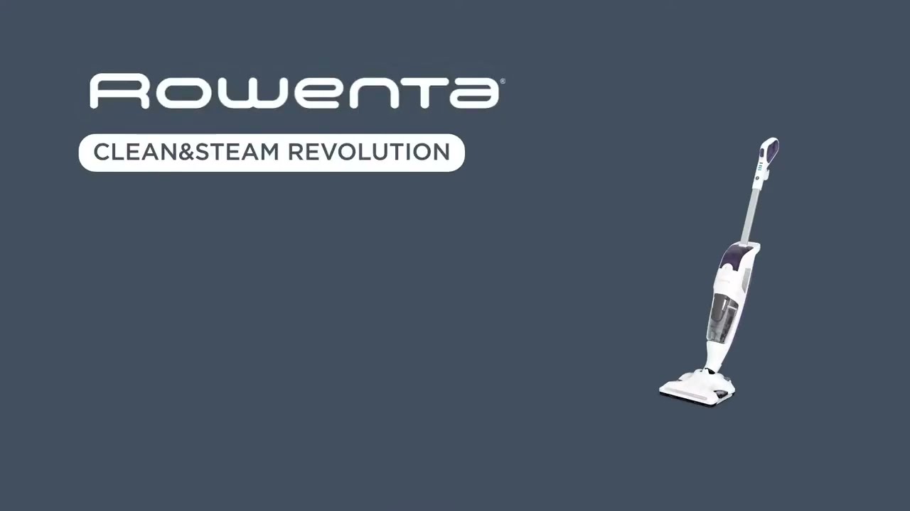 Rowenta RY7731 Clean \u0026 Steam Revolution, Scopa Lavapavimenti a Vapore,  Aspira e Igienizza Contemporaneamente, Elimina Germi e Batteri, Pronta in  30 Sec, Senza Sacco, Bianco, 1500 W | Generatori di vapore in