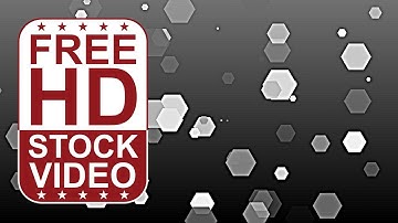 Free Stock Videos – abstract animated black white and grey hexagons moving slowly