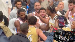 BIG FIGHT BETWEEN THE OKC THUNDER AND WIZARDS PLAYERS TODAY IN CAPITAL ONE ARENA,  4 PLAYERS EJECTED