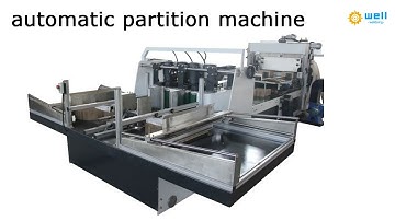 Automatic partition assembler corrugated box inserter machine