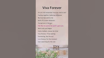 Thumbnail of Viva Forever | Spice Girls # lyrics