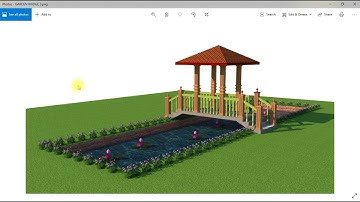 AutoCAD 3D Modeling of Garden Bridge