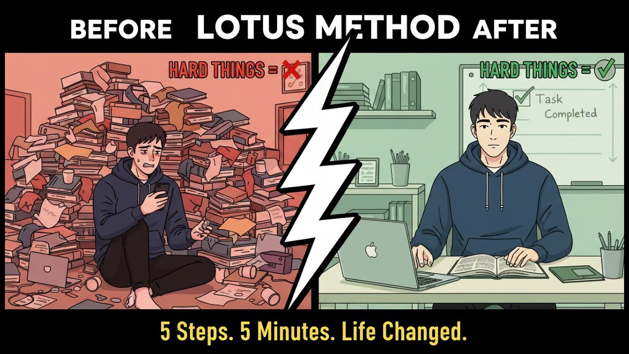 How To FORCE Your Brain To Do HARD Things (The Lotus Method) - YouTube