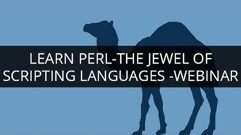 Learn Perl - The Jewel of Scripting Languages | Edureka