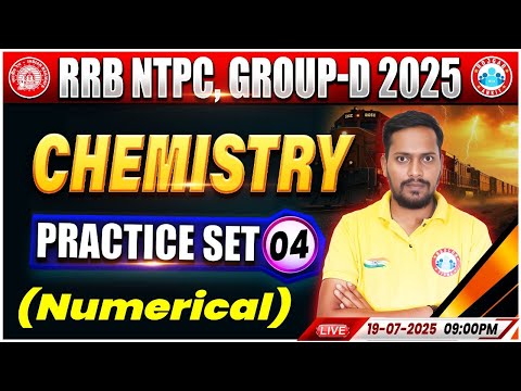 RRB NTPC Science Classes 2025 | Group D Chemistry Practice Set #04 | RRB NTPC Chemistry MCQs