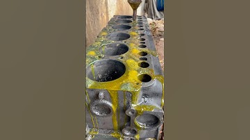 Engine block leakage testing #youtubeshorts #engineblock #machinist #shorts