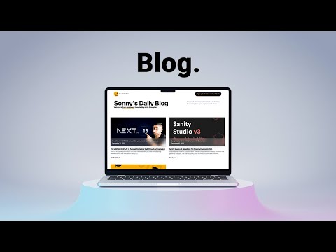 🔴 Let’s build a BLOG with Next.js 13 (Sanity v3, TypeScript, Tailwind CSS, Auth, CMS, Preview Mode)