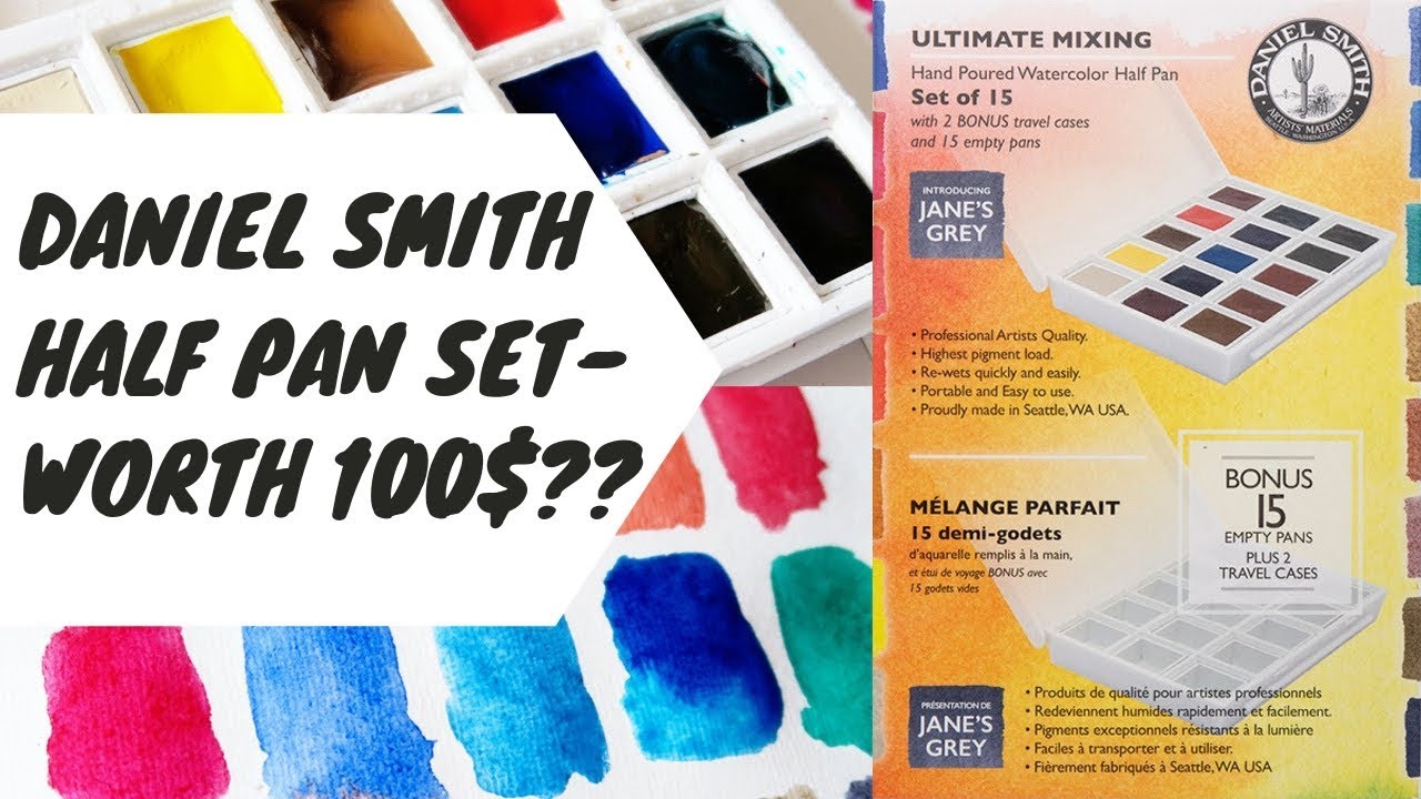 DANIEL SMITH WATERCOLOR SET - 1/2 PAN ULTIMATE MIXING SET/15 DJ285650009