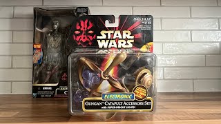 STAR WARS The Phantom Menace Electronic Gungan Catapult Accessory Set (1999) | REVIEW