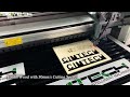 CIMTECH LASER CUTTING MACHINE CIM1325300W 10mm Wood Cutting
