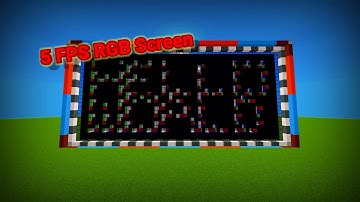 Redstone 5 Hz RGB Display