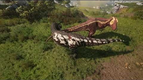 Path of Titans | Brutus x Mora Rex nesting | A chill nesting CLIPS Courting