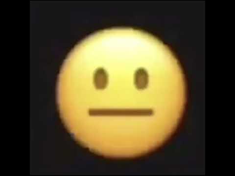 happy face emoji switches to blank face emoji (sad) 