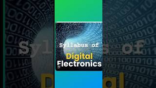 Syllabus of Digital electronics #digitalelectronics