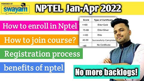 Nptel Jan-Apr 2022 complete video | How to enroll in nptel | Nptel Assignment | Nptel Exam 2022