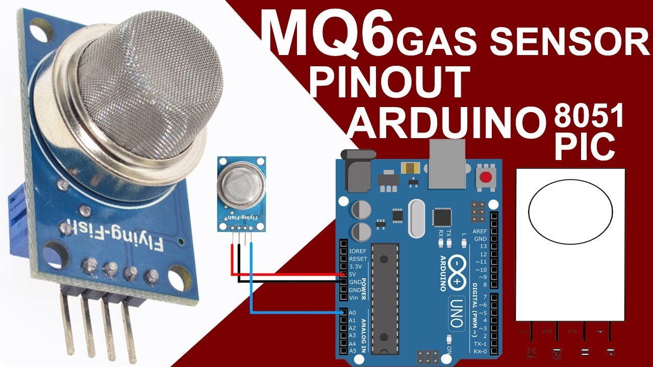 MQ6 Gas Sensor Pin Description Interfacing Arduino PIC 8051 - YouTube