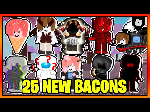 FIND the BACONS *How To Get ALL 100 Bacons and Badges* Roblox 