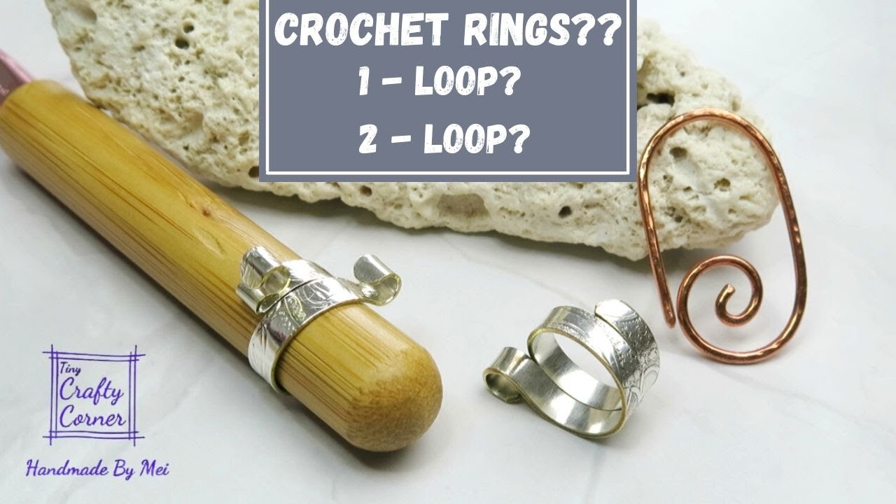 2pcs Finger Crochet Rings, Adjustable Crochet Tension Ring, Metal Open Yarn  Guide Finger Holder, Crochet Thimbles