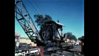 WAGR Thomas Smith and Sons Steam Crane at work (1980)