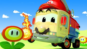 Frank de Brandweerwagen is Super Mario!  🎨 Tom de takelwagen