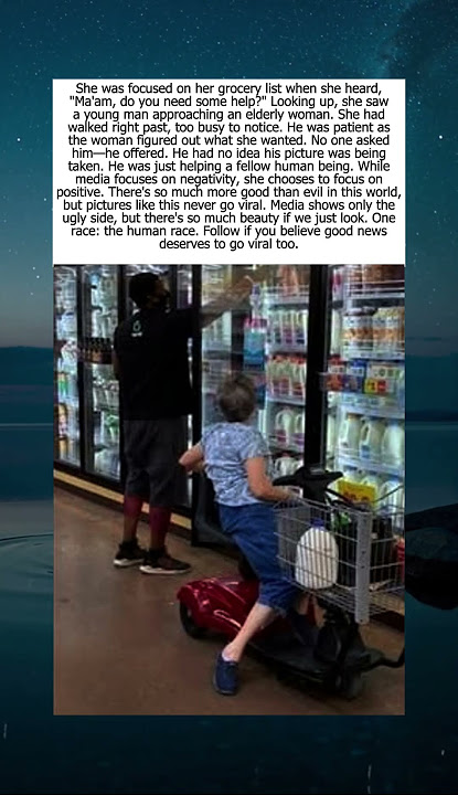 THE MOMENT THAT RESTORED FAITH IN HUMANITY - YouTube