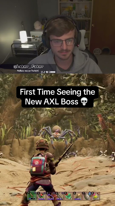 When you finally see the new tarantula boss, AXL for the first time. This update is hairy and scary.