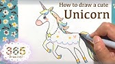 簡単かわいいユニコーン Illustration Of Unicorn 簡単かわいいイラストレッスン39 Youtube