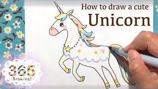 かわいいユニコーンのかきかた パステルカラーの夢色ユニコーン Wie Man Malt Ein Susses Einhorn How To Draw A Cute Unicorn Youtube
