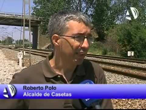 Muere un hombre arrollado por un tren a la altura de Casetas
