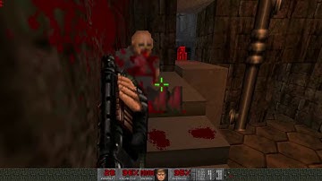 Doom 2 Level 2 Underhalls BRUTAL DOOM version 21 with metal music in ultra widescreen