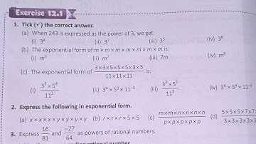 smart maths chapter 8 exercise 12.1| schand maths solutions class 8 ch-8 ex 12.1 | exponents power