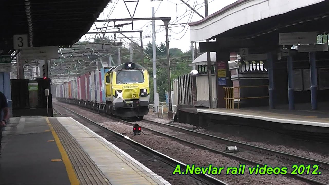 Freightliner 70001 'Powerhaul' whines through Romford working 4M93