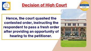 Court Quashes Order,  Upholds Validity of Input Tax Credit